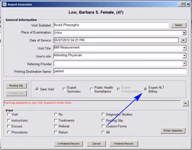 Praxis EMR Export to any Billing