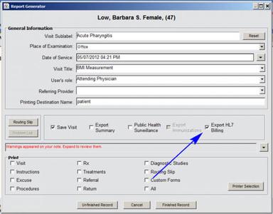 Praxis EMR Export to any Billing