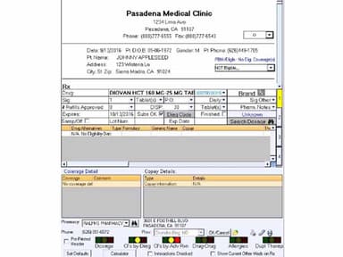 Patient Chart EHR prescription