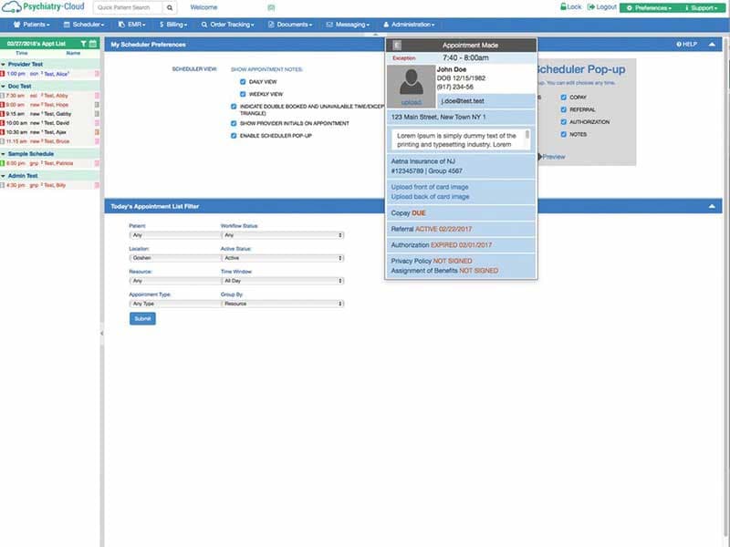 Psychiatry Cloud EHR Software