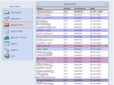 Raintree Systems Patient Files