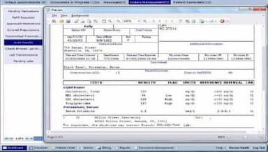 ReLiMed Software - e-Lab Interface