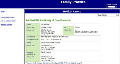 ReLiMed Software - Patient Portal