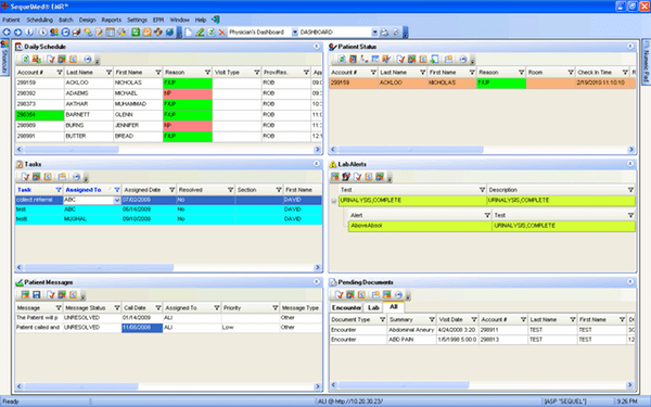 Physician's Real-time Clinical Dashboard