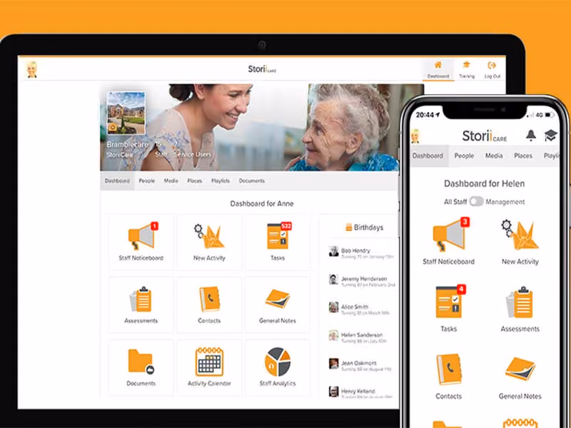 Storiicare Dashboard