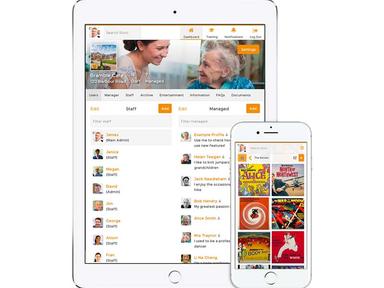 Storiicare Mobile view