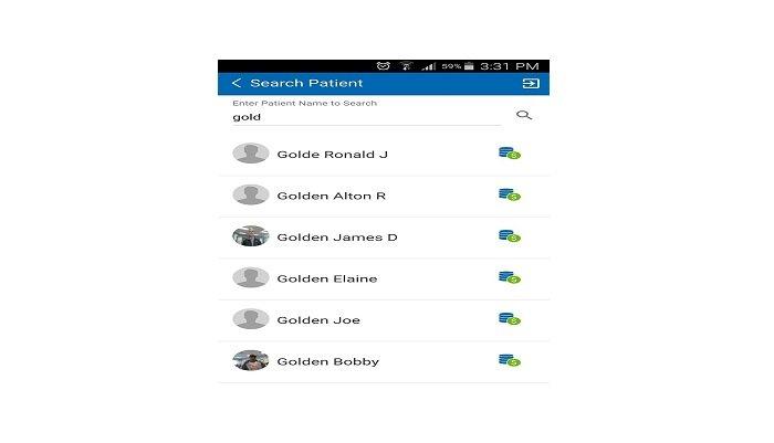 StreamLine MD Search patient