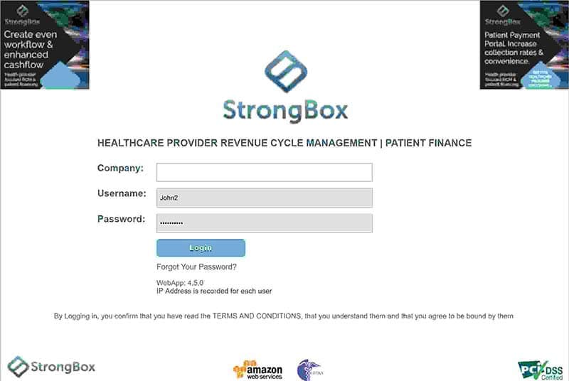 StrongBox RCM & Patient Finance Software