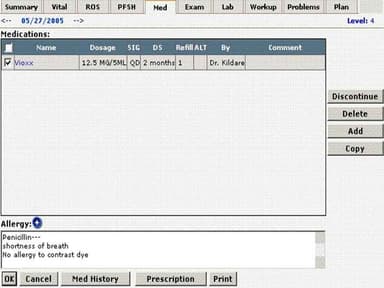 Search patient records