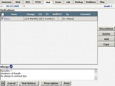 Search patient records