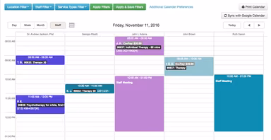 TheraNest Calendar