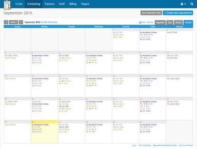 TherapyNotes EHR - Scheduling