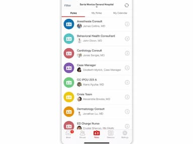 The TigerConnect Roles feature