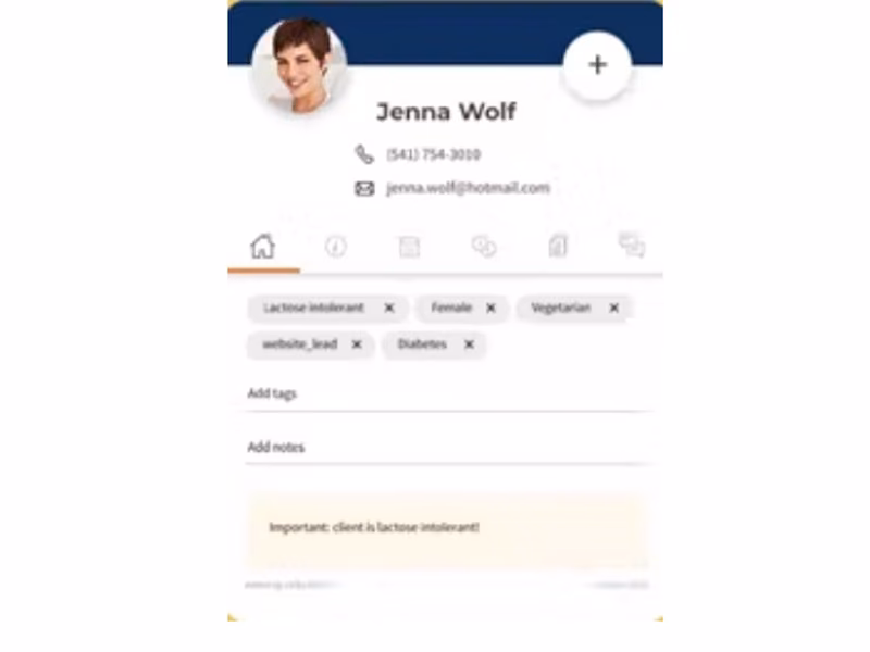 vcita Software - Mobile Dashboard