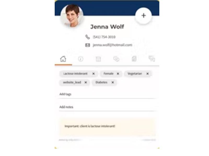 vcita Software - Mobile Dashboard
