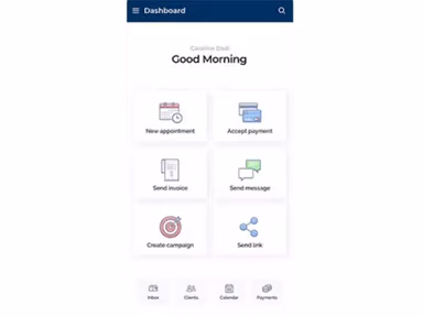 vcita Software - Dashboard