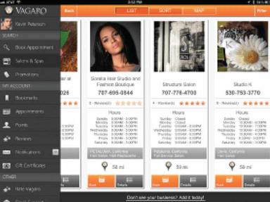 Vagaro Listed Services