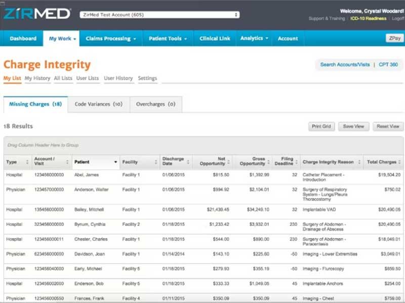 Waystar Software Charge Integrity