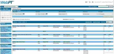WebPT Billing Report
