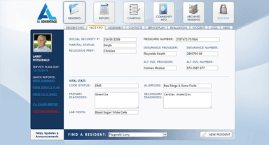 AL Advantage Resident information
