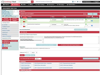 Cardiology Cloud EHR Assessment plan