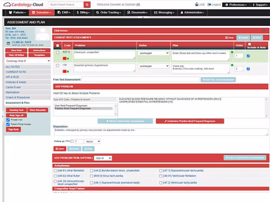 Cardiology Cloud EHR Assessment plan