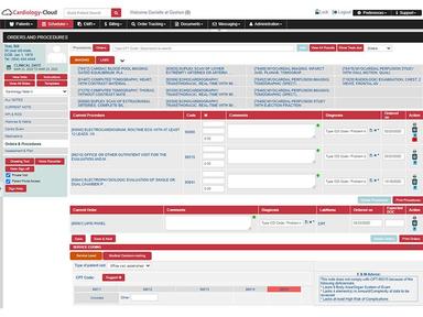 Cardiology Cloud EHR Orders