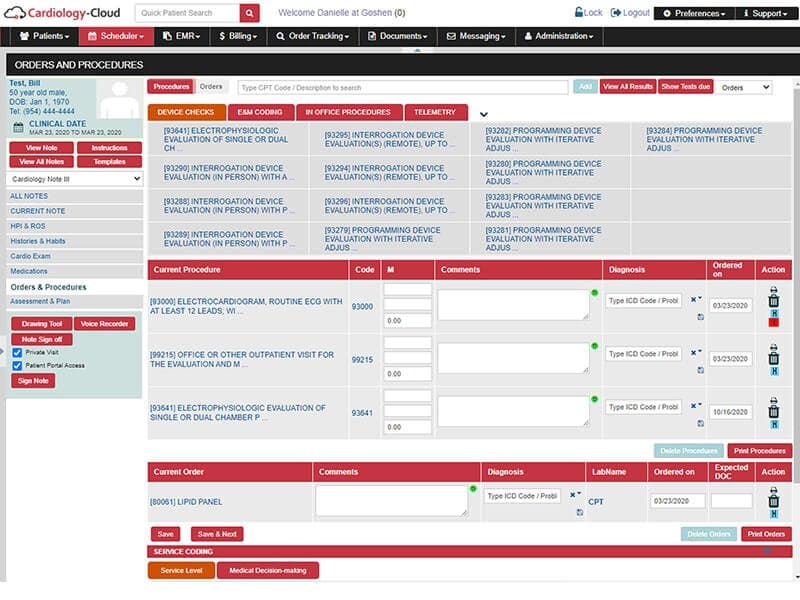Cardiology Cloud EHR