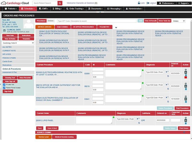 Cardiology Cloud EHR