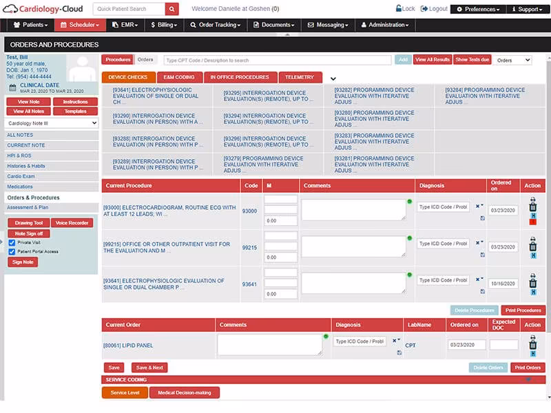 Cardiology Cloud EHR