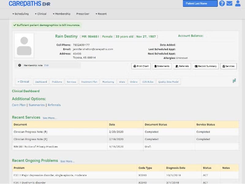 CarePaths EHR Software