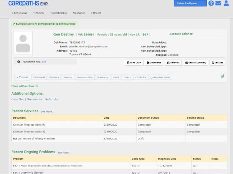 CarePaths EHR Software