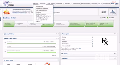 ChartsPro EHR Dashboard