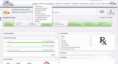 ChartsPro EHR Dashboard