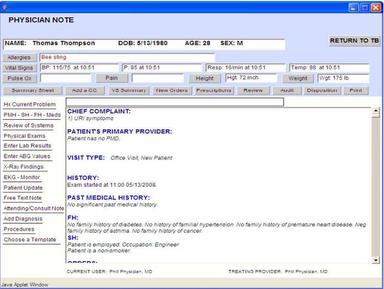 CodoniXnotes Software Physician Note