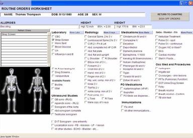 CodoniXnotes Software Routine Order Work Sheet