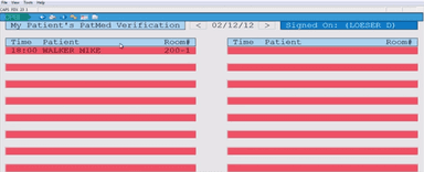 CPSI EMR Patient medication schedule