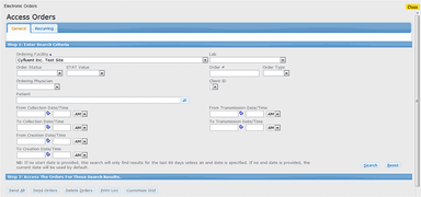 CyCHART EHR Electronic orders