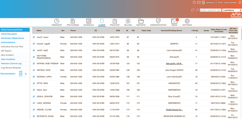 DrCloud EHR Client summary