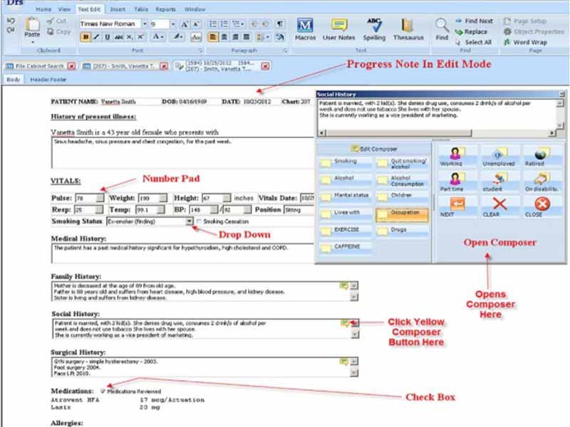 Drs software Narrative writer Page 1