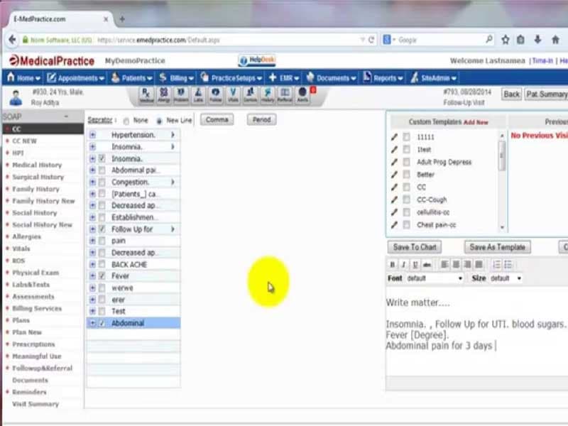 eMedical Practice Software