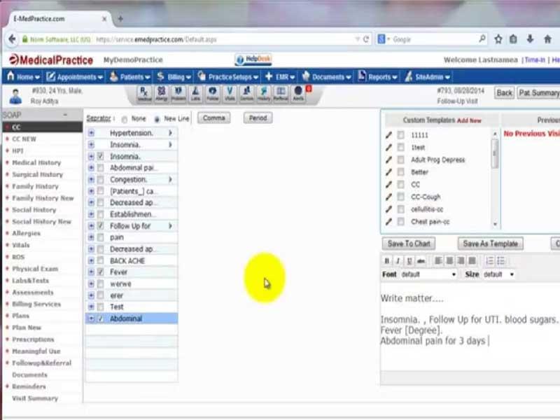 eMedical Practice Software