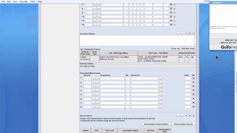 EHR 24/7 Lab Results