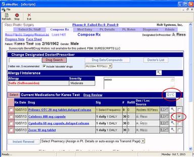 eMedRec EMR eScripts