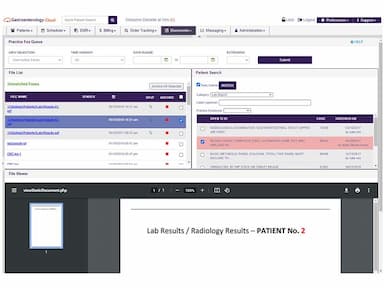 Gastroenterology-Cloud EHR Results