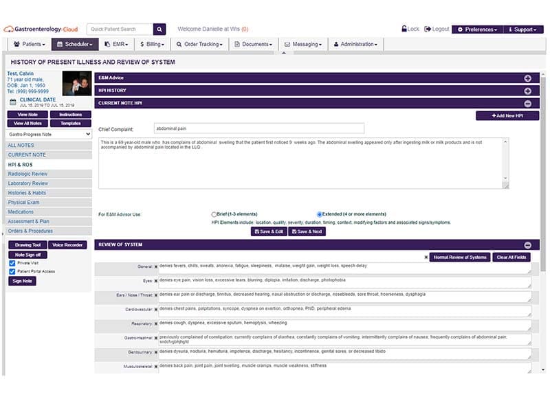 Gastroenterology-Cloud EHR Software