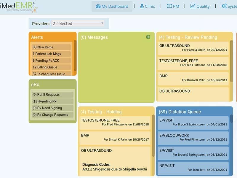 iMedEMR Dashboard