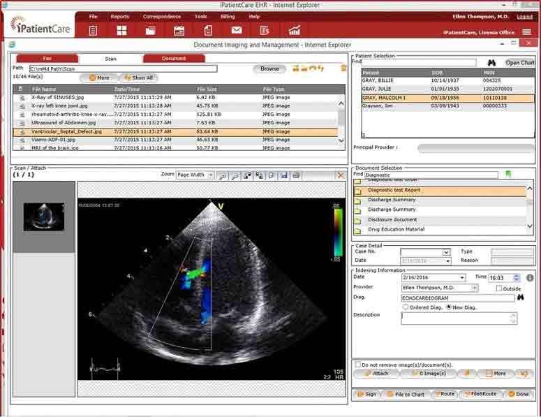 iPatientCare EHR Document imaging & management