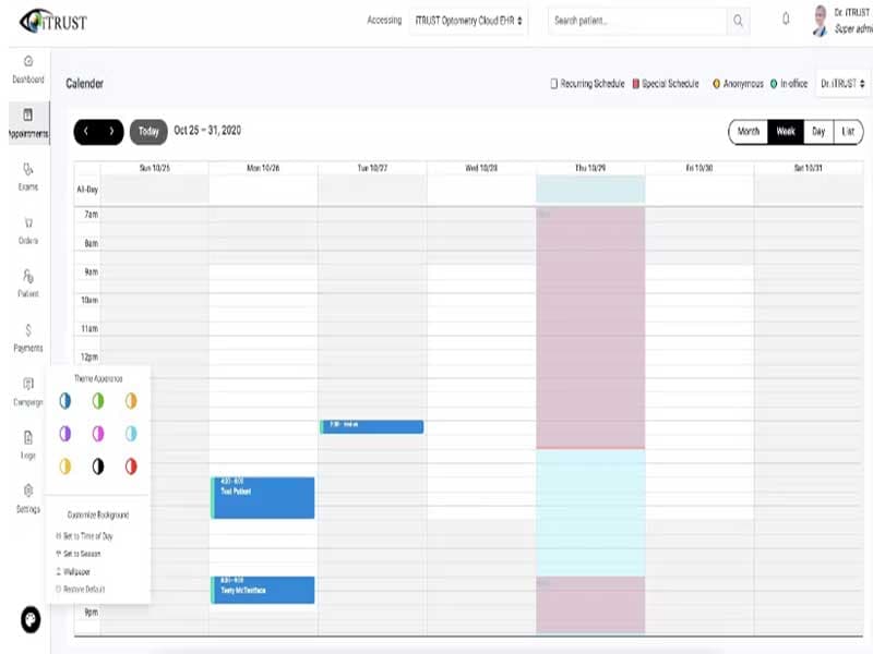 iTRUST Calendar