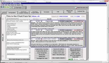 ICANotes EHR Chart Faces